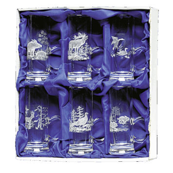 Borrelglaasjes geschenk set.