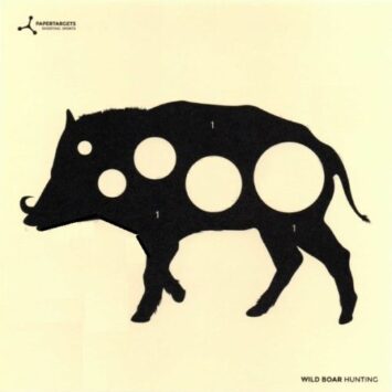 Schietkaart 14X14 Zwijn