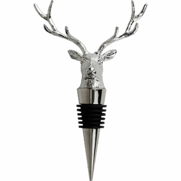 Rvs Wijnstopper Hert
