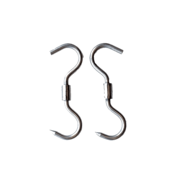 RVS S-Haak 360gr draaibaar D 8mm x 150