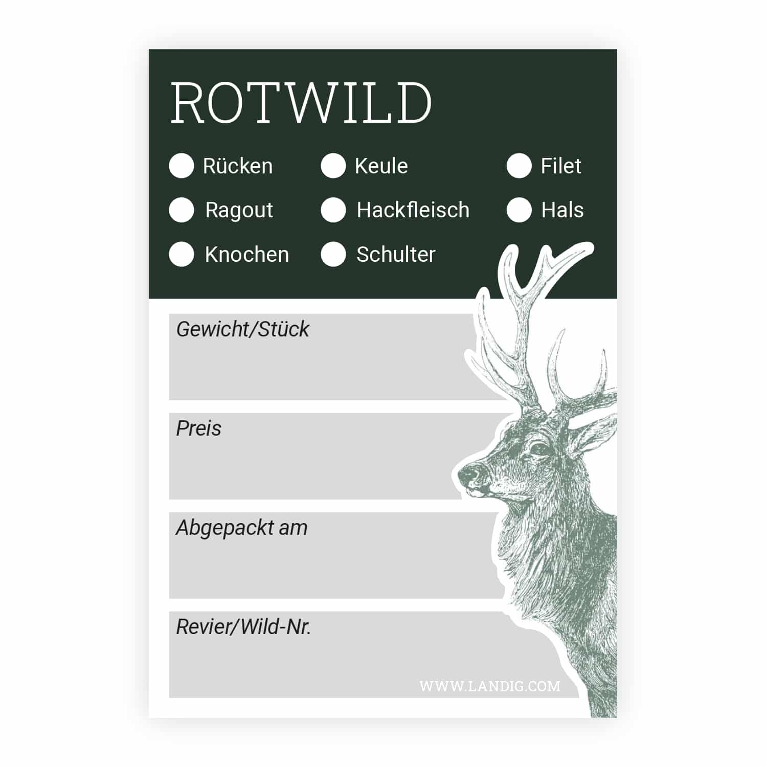 Landig jachtlabels voor vacuümzakken - Afbeelding 5
