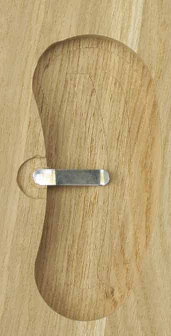 Trofeeplank Hert licht eiken stomp - Afbeelding 2