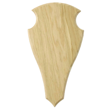 Trofeeplank Hert licht eiken punt