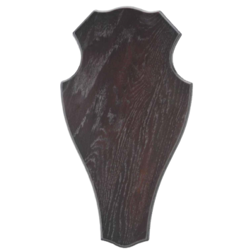 Trofeeplank Hert donker eiken stomp