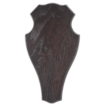 Trofeeplank Hert donker eiken stomp