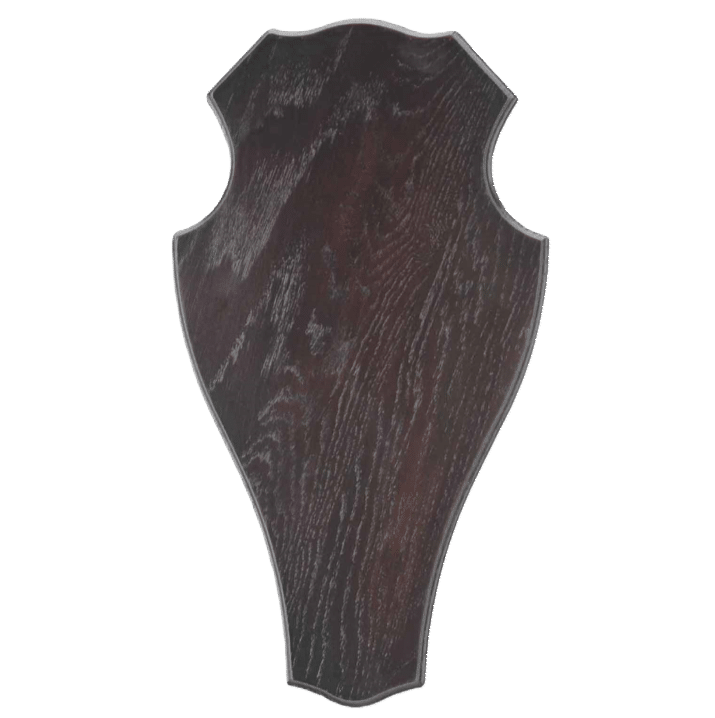 Trofeeplank Hert donker eiken stomp