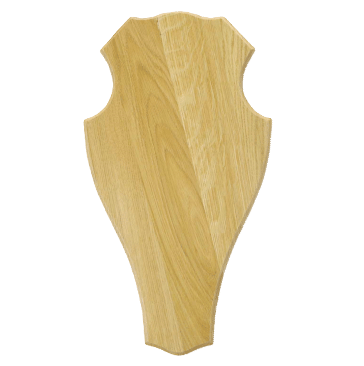 Trofeeplank Hert licht eiken stomp