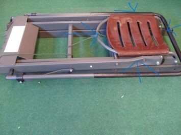 Plastic zitting voor aluminium hoogzit